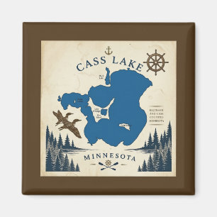 Aimant Cass Lake, Minnesota Maison de vacances & Cadeaux