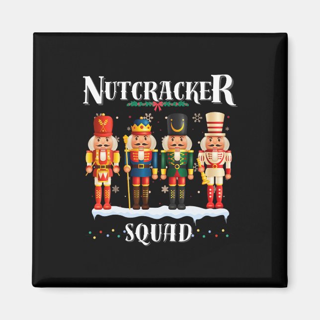 Aimant Casse-Noisette Squad Noël Pyjama Fun Fun Fun Fun (Devant)