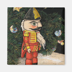 Aimant Casse-noisette vintage sous l'arbre de Noël