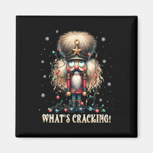 Aimant Casse-noix de Noël Whats Crackin Drôle de Xmas Hom
