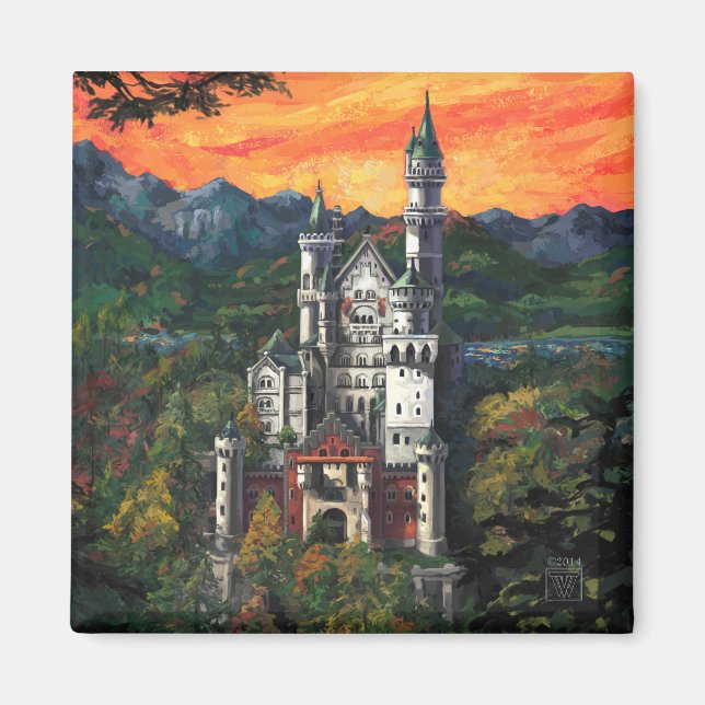 Aimant Castle Schloss Neuschwanstein (Devant)