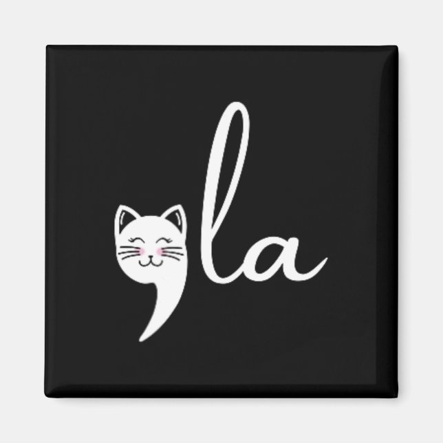 Aimant Cat Comma La Kamala Harris Pour Président 2024 Ele (Devant)