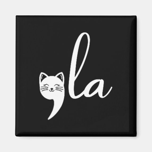 Aimant Cat Comma La Kamala Harris Pour Président 2024 Ele (Devant)