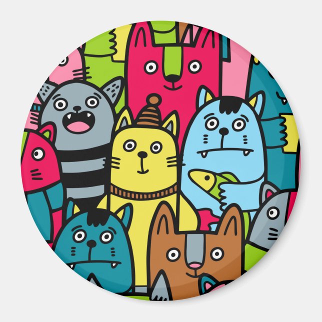 Aimant Cat et kitten (Devant)