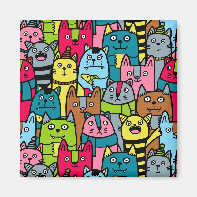 Aimant Cat et kitten (Devant)
