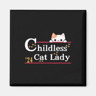 Aimant Cat Lady 2024 Élections politiques amusantes Démoc
