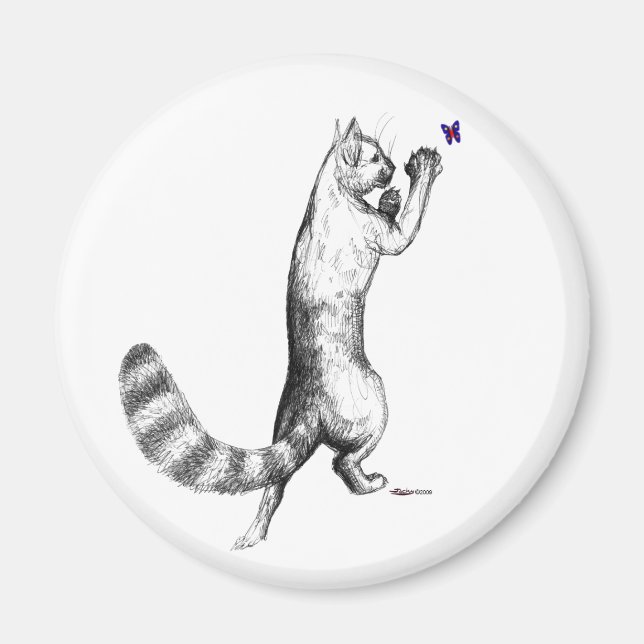 Aimant Cat Springing (Devant)