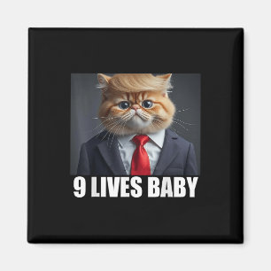 Aimant Cat Trump 9 Lives Baby
