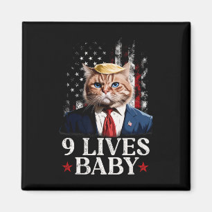 Aimant Cat Trump 9 Lives Baby Trump 2024 Victoire remport
