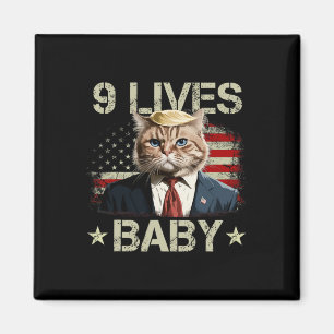Aimant Cat Trump 9 Lives Baby Trump 2024 Victoire remport