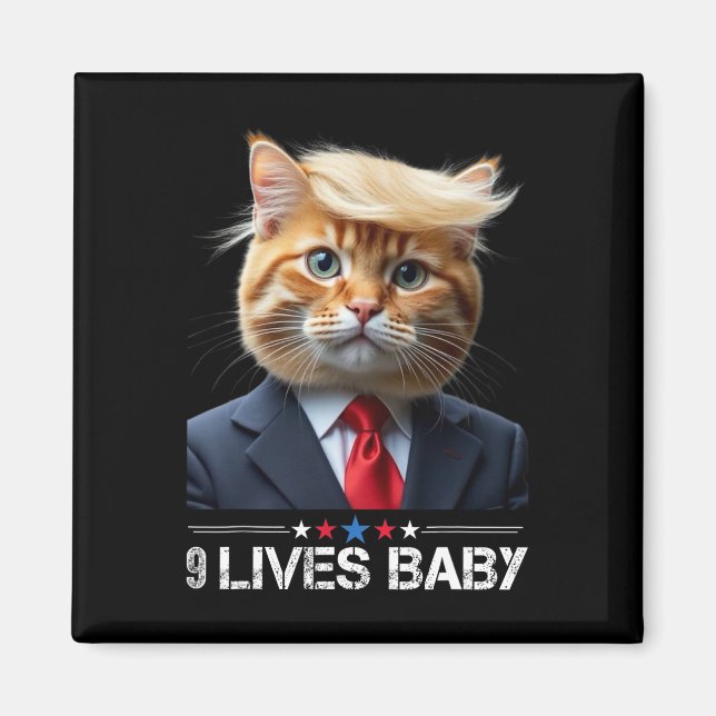 Aimant Cat Trump 9 Vit Ba1drôle Mème Trump (Devant)