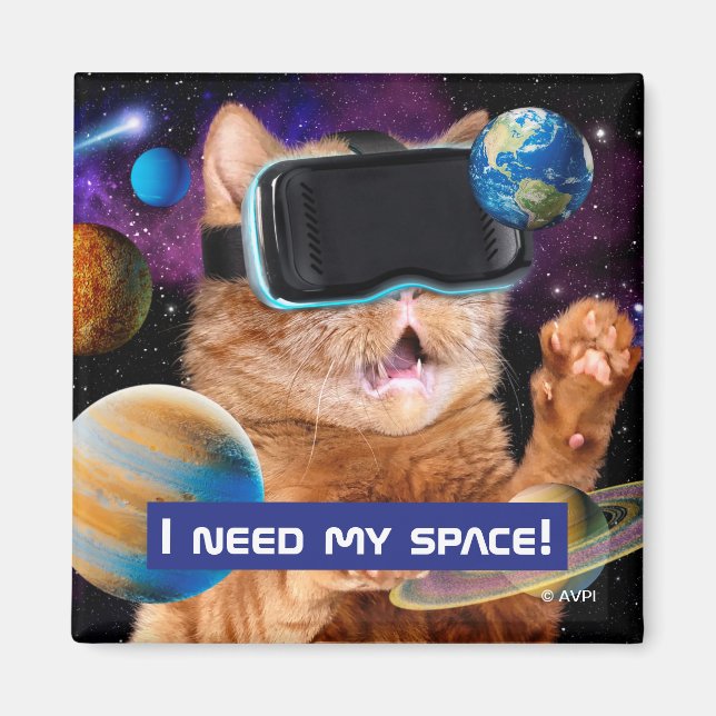 Aimant Cat VR dans l'espace (Devant)