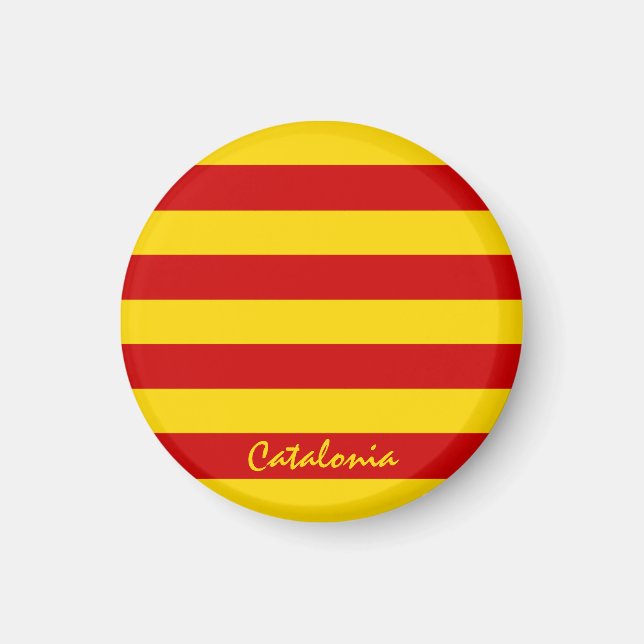 Aimant Catalonia Flag & Catalan (Devant)
