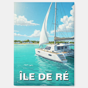 Aimant Catamaran Île de Ré France Voyage