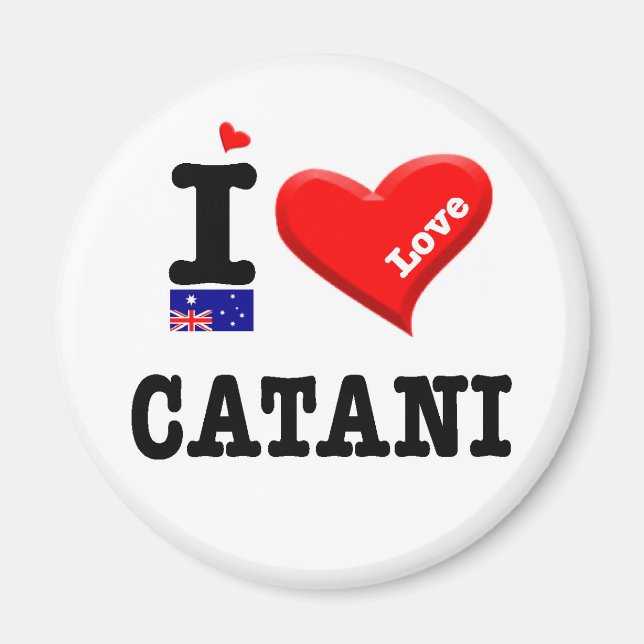 Aimant CATANI - I Love (Devant)