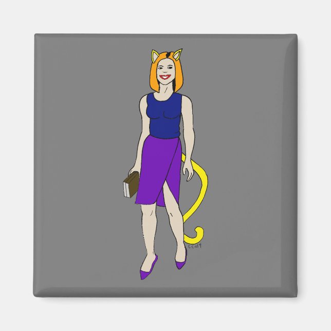 Aimant catgirl (Devant)