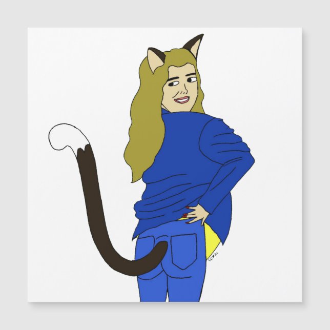 aimant catgirl (Devant)