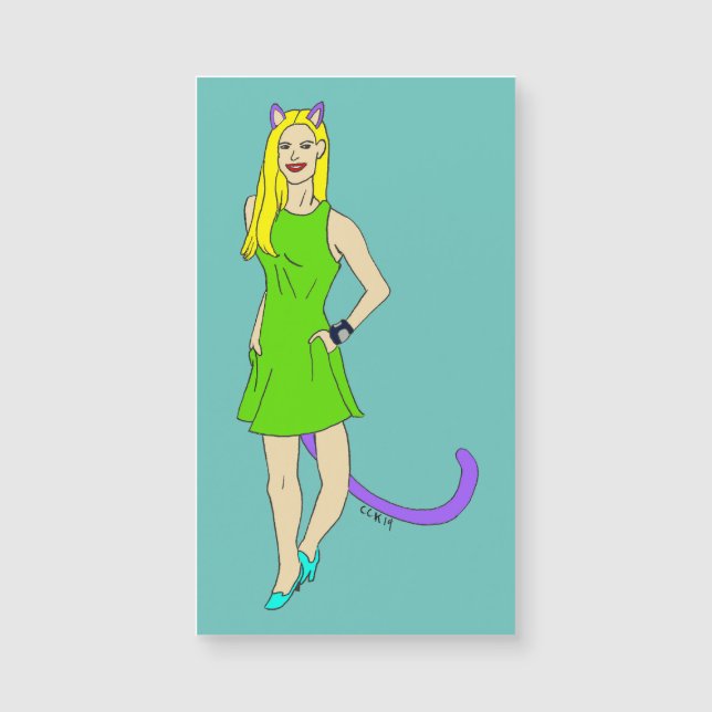 aimant catgirl (Devant)