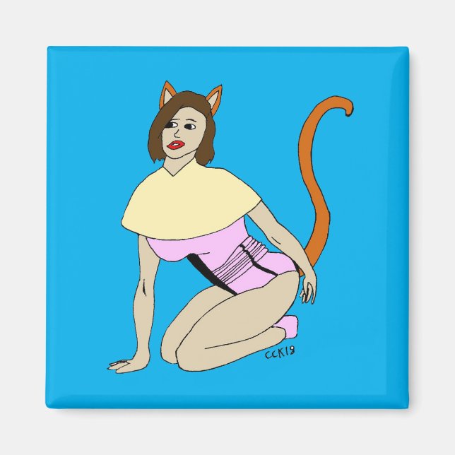 Aimant catgirl (Devant)
