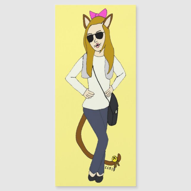 aimant catgirl (Devant)