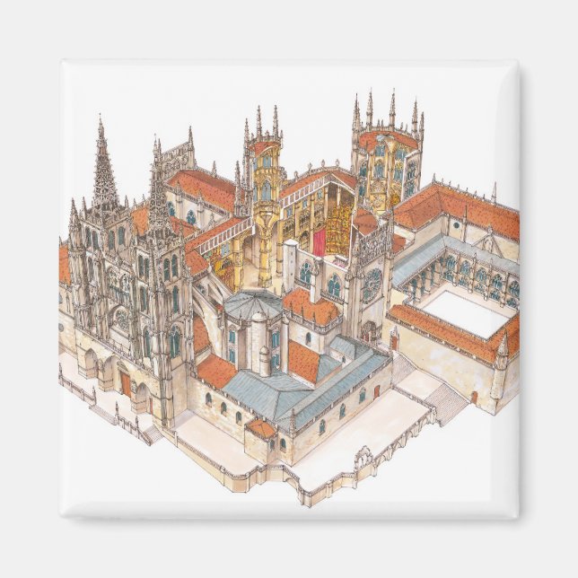 Aimant Cathédrale de Burgos. Espagne (Devant)