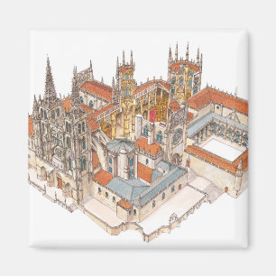 Aimant Cathédrale de Burgos. L'Espagne