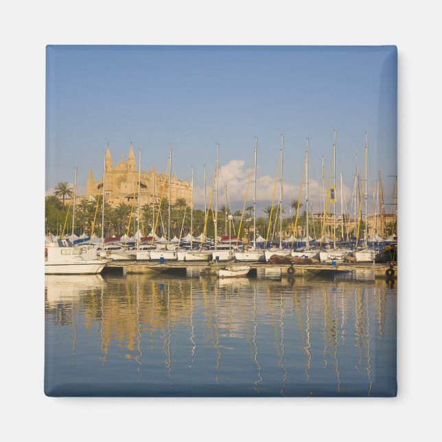 Aimant Cathédrale et marina, Palma, Mallorca, Espagne (Devant)