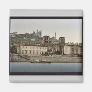 Aimant Cathédrale et Notre Dame de Fourviere, Lyon, Fran