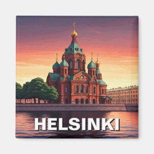 Aimant Cathédrale Helsinki Finlande Uspenski