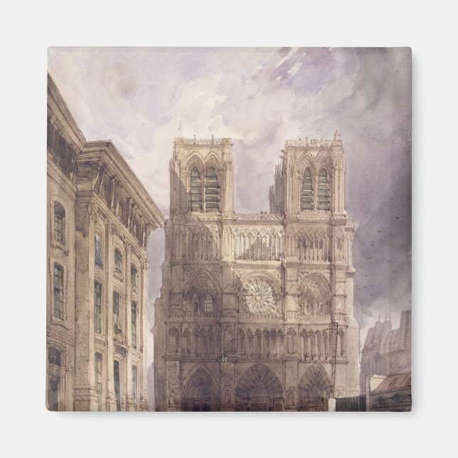 Aimant Cathédrale Notre-Dame, Paris, 1836 (Devant)