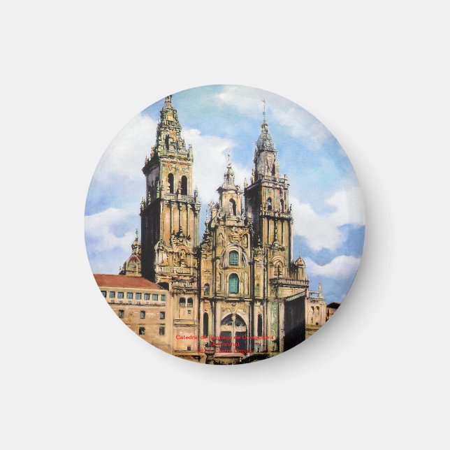 Aimant Cathédrale Santiago de Compostela (A La Corogne) (Devant)