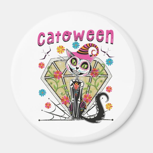 Aimant Catoween Halloween (Devant)