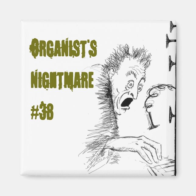 Aimant Cauchemar de l'organiste 38 (Devant)