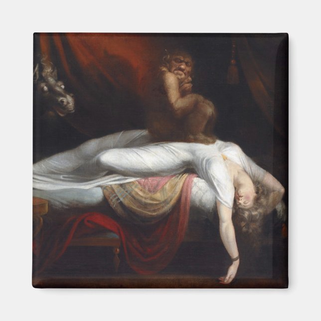 Aimant Cauchemar par Henry Fuseli Gothic Macabre Dark Art (Devant)