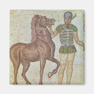 Aimant Cavalier de cheval dans des couleurs de emballage