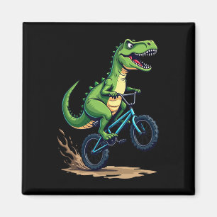 Aimant Cavalier de vélo BMX dinosaure VTT drôle garçons