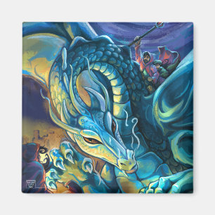 Aimant Cavalier du dragon bleu
