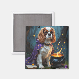Aimant Cavalier King Charles Spaniel Fantaisie Halloween