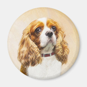 Aimant Cavalier King Charles Spaniel Peinture originale