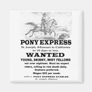 Aimant Cavalier Recherché de Pony Express
