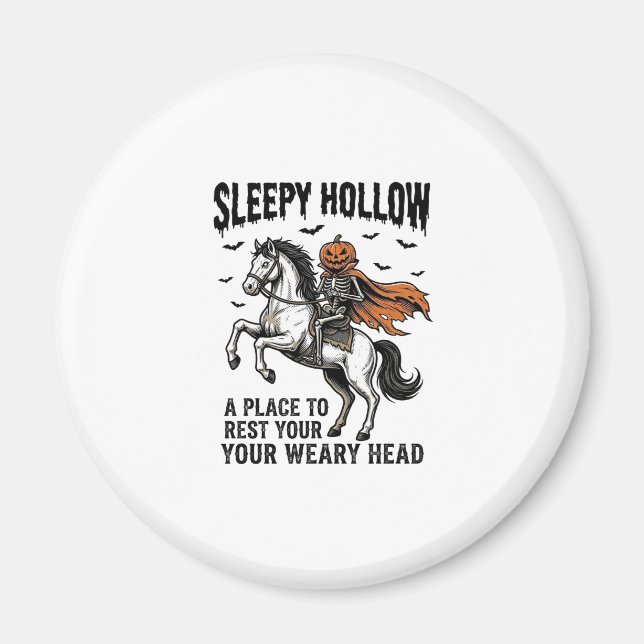 Aimant Cavalier sans tête de Sleepy Hollow Halloween vint (Devant)