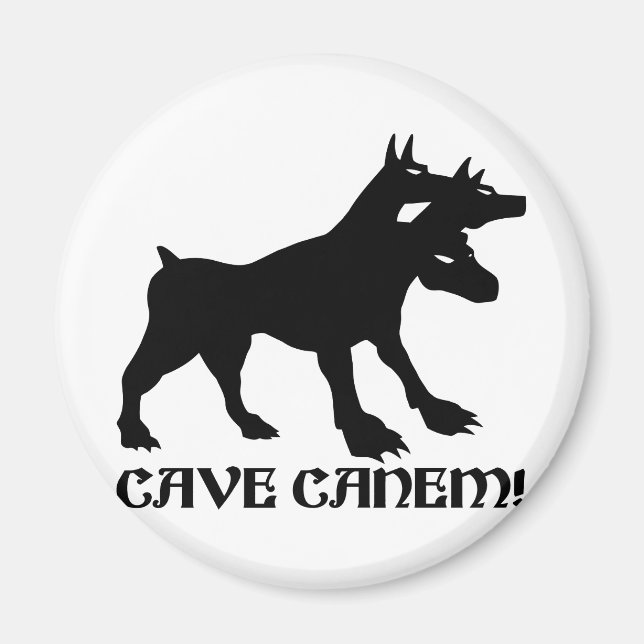 Aimant CAVE CANEM - ATTENTION AU CHIEN Latin (Devant)