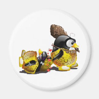 Aimant Caveman Tux en amour