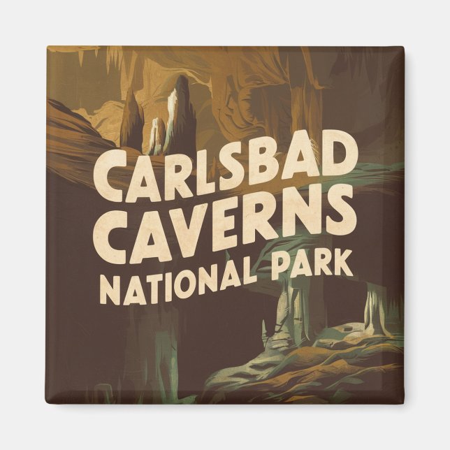 Aimant Cavernes Carlsbad Parc National Cave (Devant)