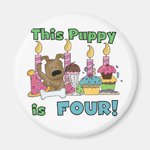 Aimant Ce chiot est quatre t-shirts et cadeaux