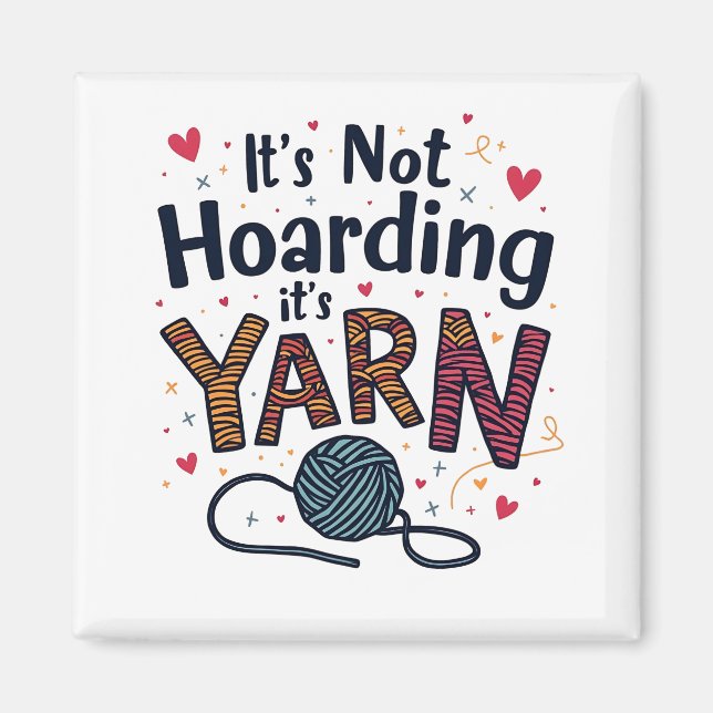 Aimant Ce n'est pas de l'accumulation si c'est le Knit ca (Devant)