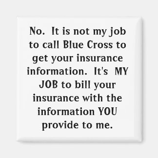 Aimant Ce n'est pas mon travail d'appeler Croix Bleue pou