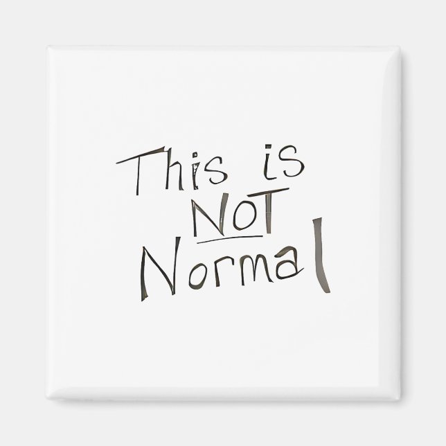 Aimant Ce N'Est Pas Normal - Sos Pour Le Monde (Devant)