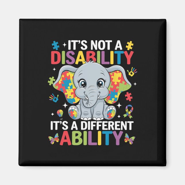 Aimant Ce n'est pas un handicap, c'est une capacité diffé (Devant)