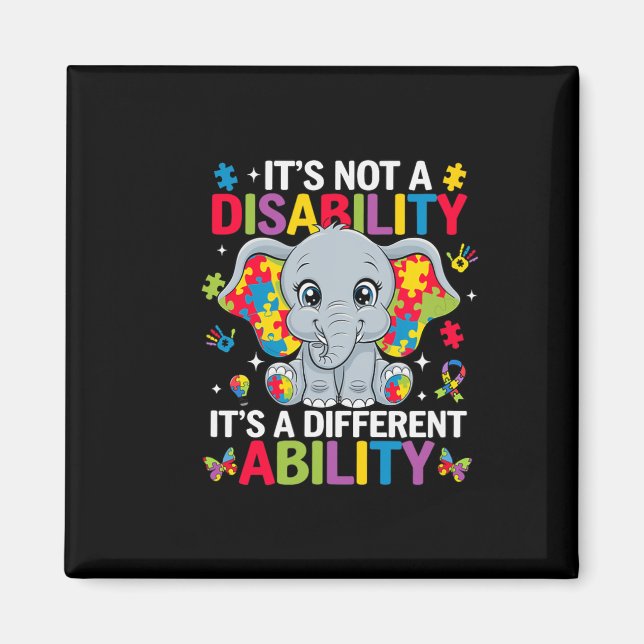 Aimant Ce n'est pas un handicap, c'est une capacité diffé (Devant)